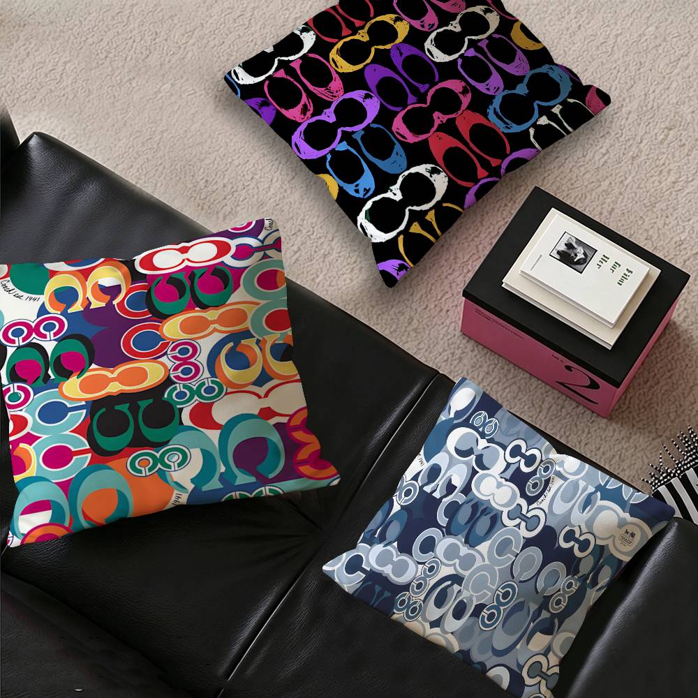 Home Textiles Logo - C-Coach B-Brand LOGO Minder Kılıfı Yastık