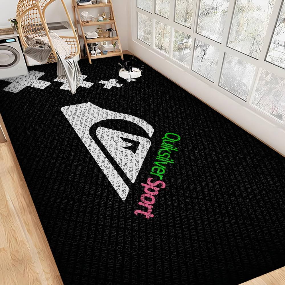Home Textiles Logo - Q-QuiksilverS Logolu Paspas Dikdörtgen Kaymaz Ev