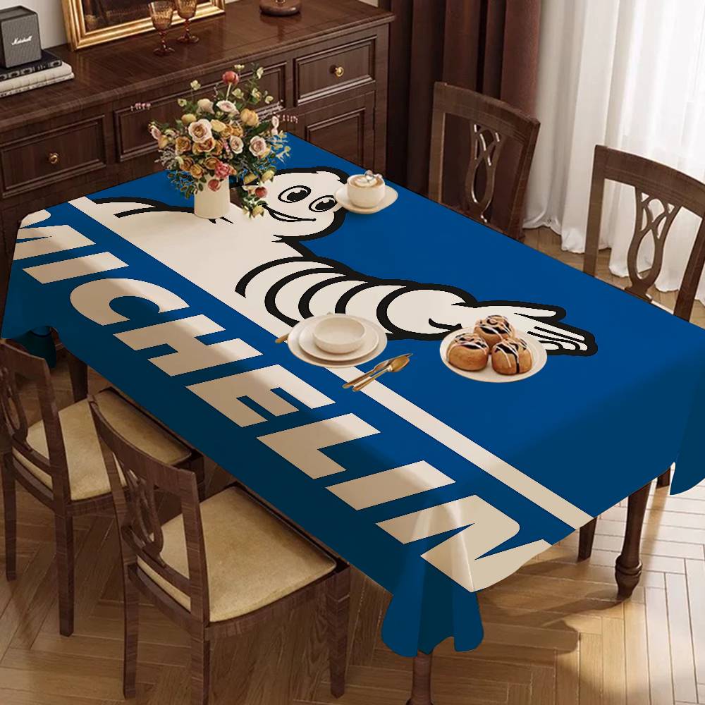Home Textiles Today Logo - M-Michelins Logolu Polyester Su Geçirmez Masa