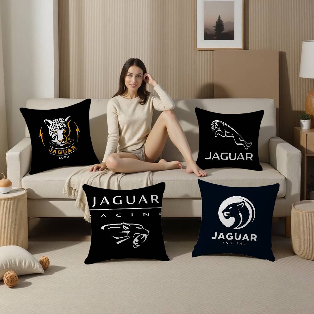 Home Textiles Logo - J-JaguarS-Araba Logosu Minder Örtüsü Yastık Kılıfı