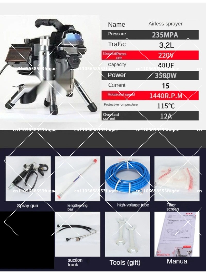 Profesyonel 3.2L Havasız Boya  - Home Textiles Industry incelemesi ve fiyatı