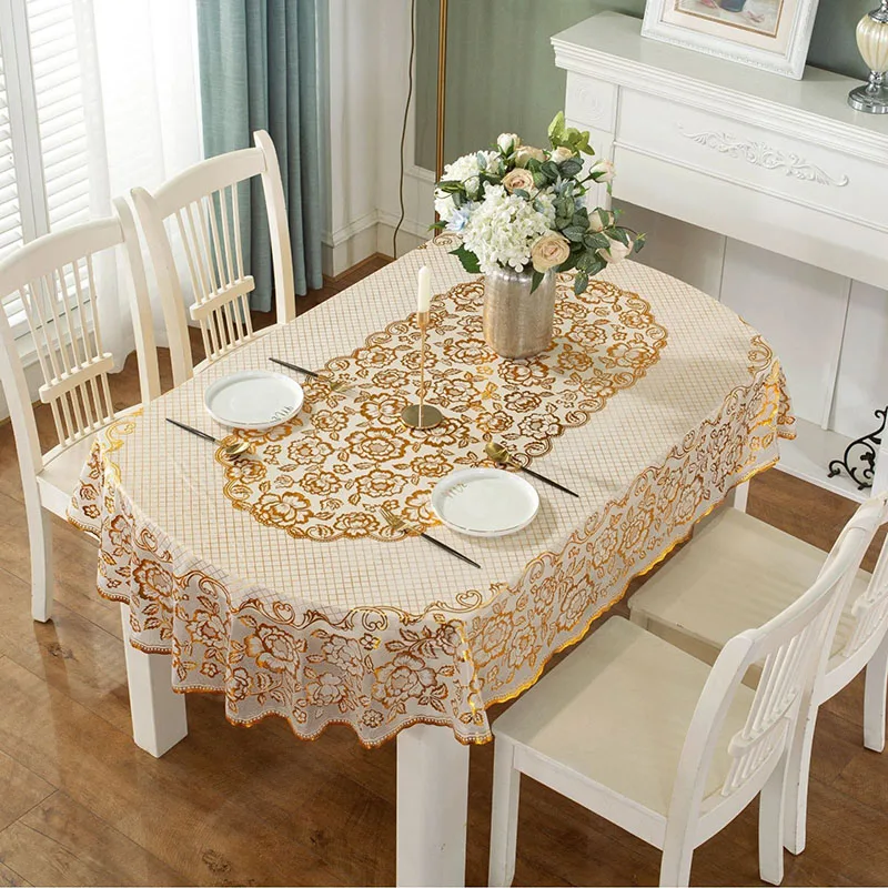 Yeni PVC Oval Su Geçirmez Masa - Home Textiles News incelemesi ve fiyatı